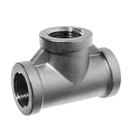 Usa Industrials Pipe Fitting - 304 Stainless Steel - Class 150 - Tee - 3/4" NPT Female ZUSA-PF-47